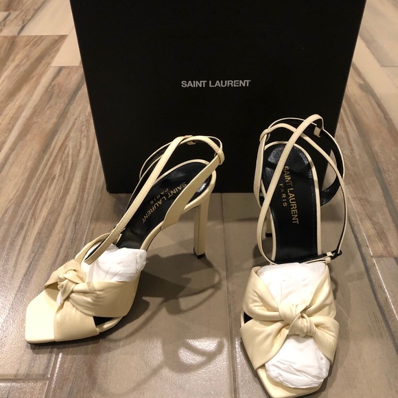 New with Tags Saint Laurent Vernice Nude heels - Picture 4 of 9